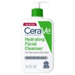 Cerave Hydrating Facial Cleanser for Normal to Dry Skin – 16 Oz/355ml