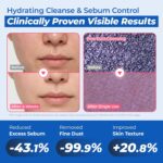 JUMISO Salicylic Acid 0.5% BHA Foaming Cleanser with Blue Clay – Low pH Face Wash for Oily Acne-Prone Skin – Blackhead & Strawberry Nose Care, Non-Stripping Daily Use, Fragrance-Free, 4.23 oz - Image 4