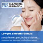 JUMISO Salicylic Acid 0.5% BHA Foaming Cleanser with Blue Clay – Low pH Face Wash for Oily Acne-Prone Skin – Blackhead & Strawberry Nose Care, Non-Stripping Daily Use, Fragrance-Free, 4.23 oz - Image 7