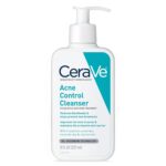 CeraVe Acne Treatment Face Wash, Salicylic Acid Cleanser with Purifying Clay, Niacinamide, and Ceramides, Pore Control and Blackhead Remover, 8 Oz/237 ml