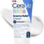 CeraVe Baby Eczema Relief Cream, 1% Colloidal Oatmeal Cream With Vitamin E & Ceramides, Soothes & Calms Itchy Skin, Developed With Pediatric Dermatologist, Fragrance Free, 5oz