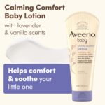 Aveeno Baby Calming Comfort Moisturizing Body Lotion with Relaxing Lavender & Vanilla Scents-8 Oz/ 227g - Image 3