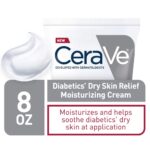 CeraVe Moisturizing Cream for Diabetics’ Dry Skin, Urea Cream with Bilberry for Face and Body, Fragrance Free & Paraben Free, 8 Ounce - Image 3