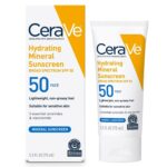 CeraVe 100% Mineral Sunscreen SPF 50, Face sunscreen- 2.5 fl Oz/ 75 ml