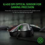 Razer DeathAdder Essential Gaming Mouse: 6400 DPI Optical Sensor - 5 Programmable Buttons - Mechanical Switches - Rubber Side Grips - Classic Black - Image 2