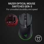 Razer Cobra Wired Gaming Mouse: 58g Lightweight Design - Gen-3 Optical Switches - Chroma RGB Lighting with Underglow - Precise 8500 DPI Optical Sensor - 100% PTFE Mouse Feet - Speedflex Cable - Black - Image 3