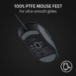 Razer Cobra Wired Gaming Mouse: 58g Lightweight Design - Gen-3 Optical Switches - Chroma RGB Lighting with Underglow - Precise 8500 DPI Optical Sensor - 100% PTFE Mouse Feet - Speedflex Cable - Black - Image 7