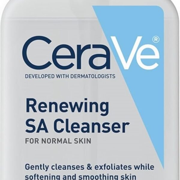CeraVe Renewing Salicylic Acid Cleanser, BHA Exfoliating Face Wash, 8oz/ 237 ml