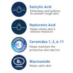 CeraVe Renewing Salicylic Acid Cleanser, BHA Exfoliating Face Wash, 8oz/ 237 ml - Image 4