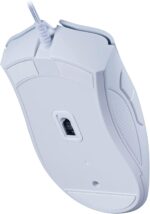 Razer DeathAdder Essential Gaming Mouse: 6400 DPI Optical Sensor - 5 Programmable Buttons - Mechanical Switches - Rubber Side Grips - Mercury White - Image 2