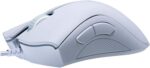 Razer DeathAdder Essential Gaming Mouse: 6400 DPI Optical Sensor - 5 Programmable Buttons - Mechanical Switches - Rubber Side Grips - Mercury White - Image 3